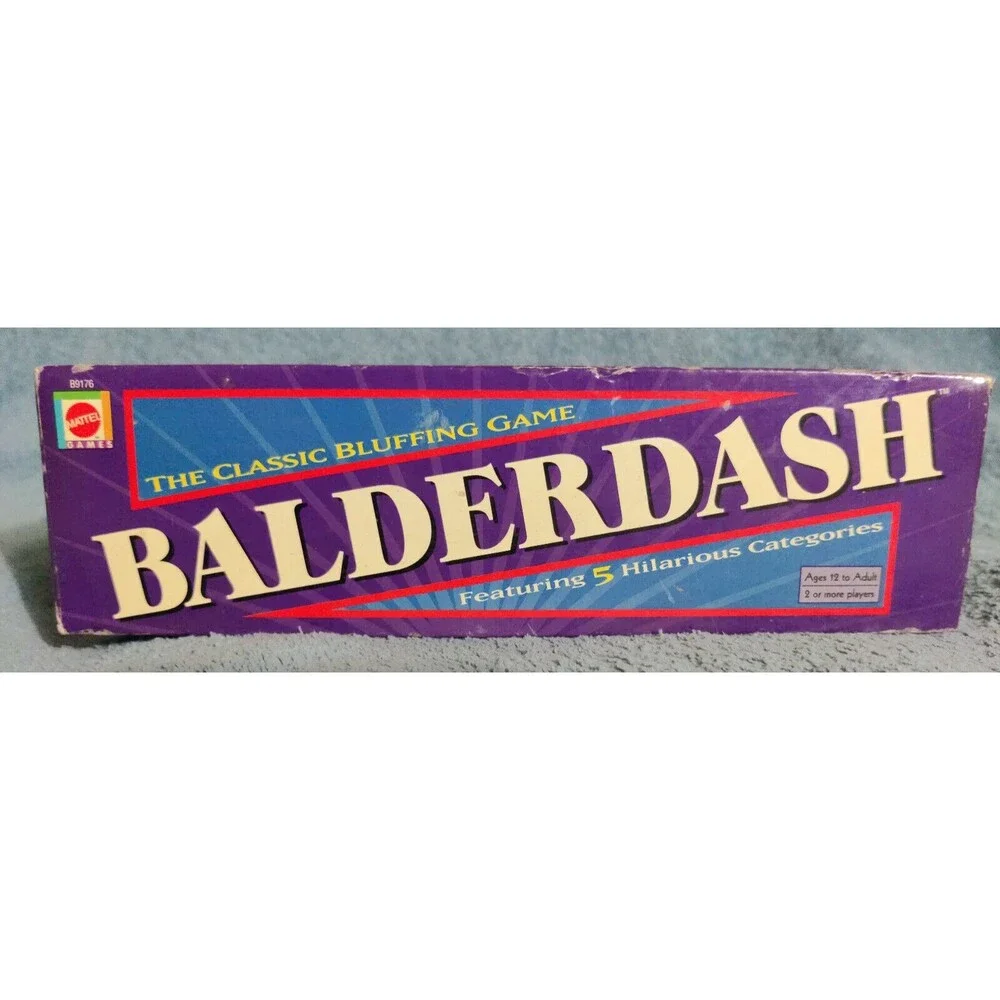 Balderdash Board Game Incomplete Missing Pawns Die